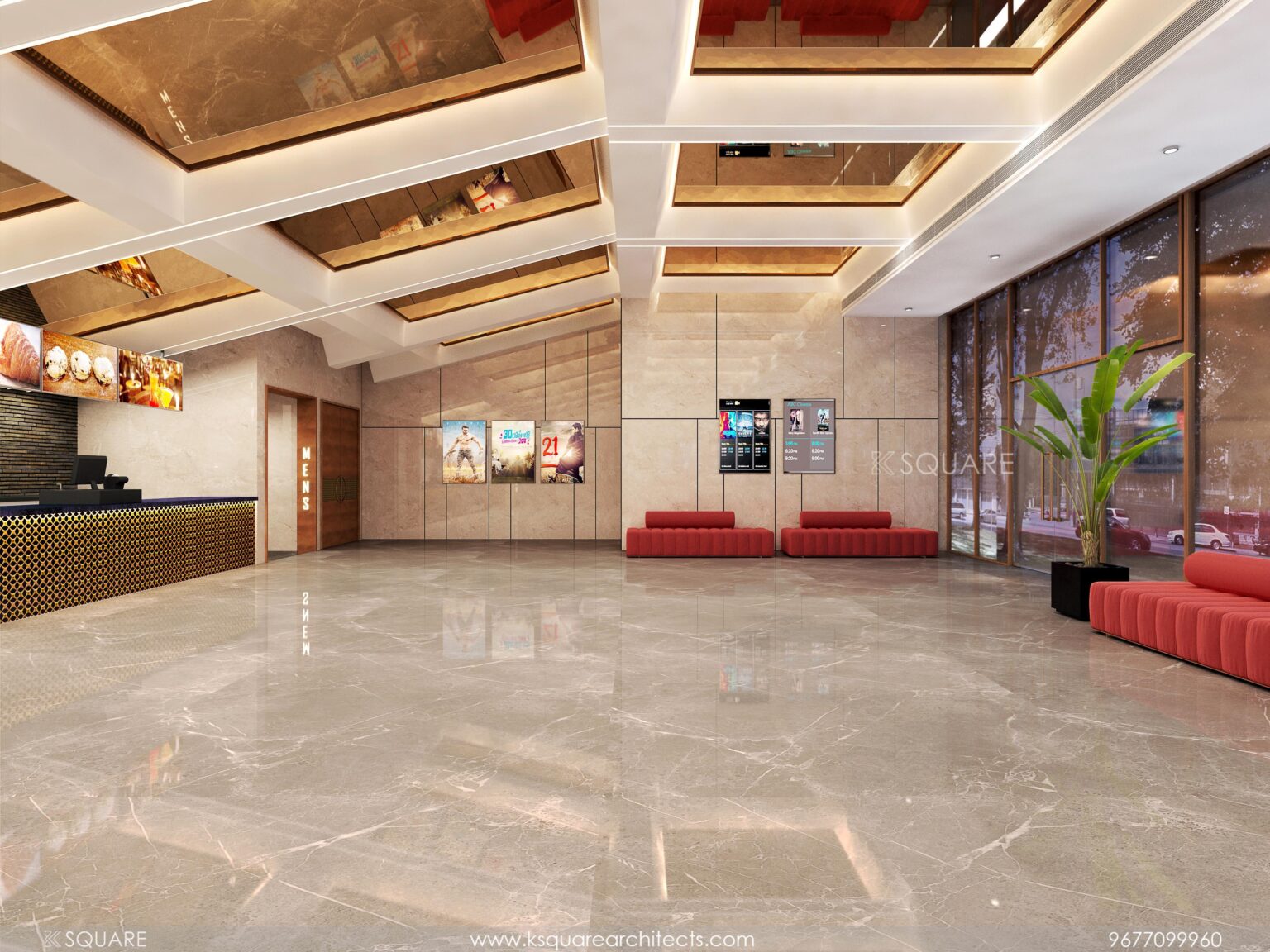 MACHERLA LOBBY VIEW OPTN_02__C02 - KSquare Architects - architects in ...